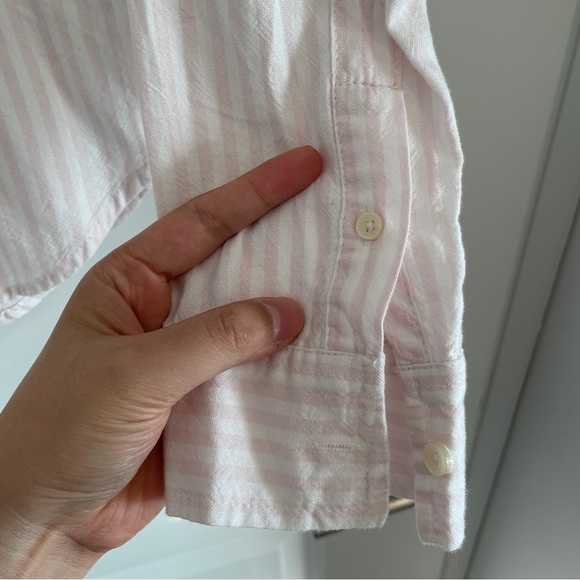 Abercrombie & Fitch pink stripe shirt - Picture 4 of 7